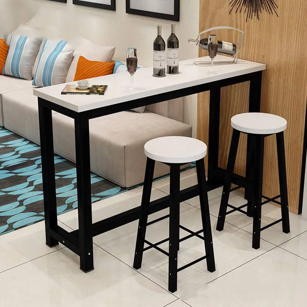 Us 140 99 3 Piece Pub Table Set Counter Height Dining Table Set With 2 Bar Stools For Kitchen Nook Dining Room Living Room Small Space In Bar