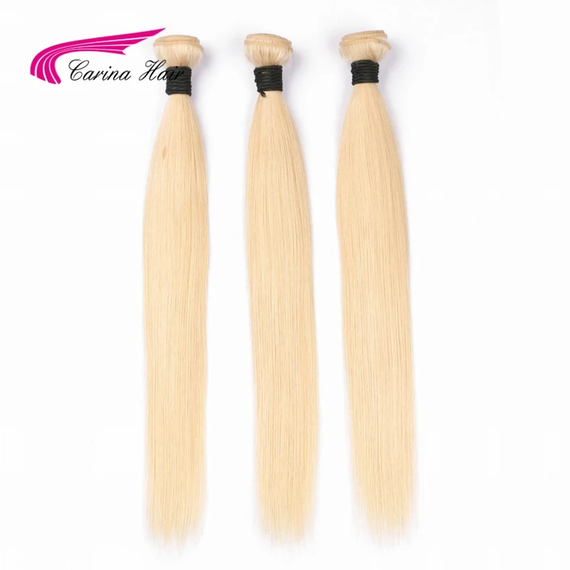 Carina Hair Brazilian Remy Hair Bundles 1Pcs 8-28 inch 100% Human Hair Extensions Pure 613 Straight Hair Wefts Free Shipping