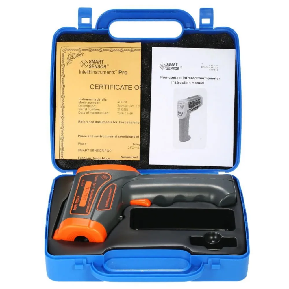 

Thermometer -18 To 1150 Degree Thermal Imager Multi-Function Industrial Non-Contact 50:1 IR Handheld Digital Temperature Tester