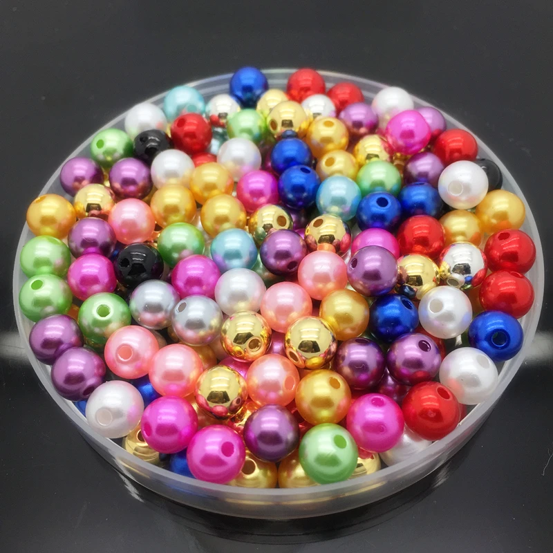 Круглые бусины с жемчугом 4 10 мм|make necklaces|round pearlsloose beads |