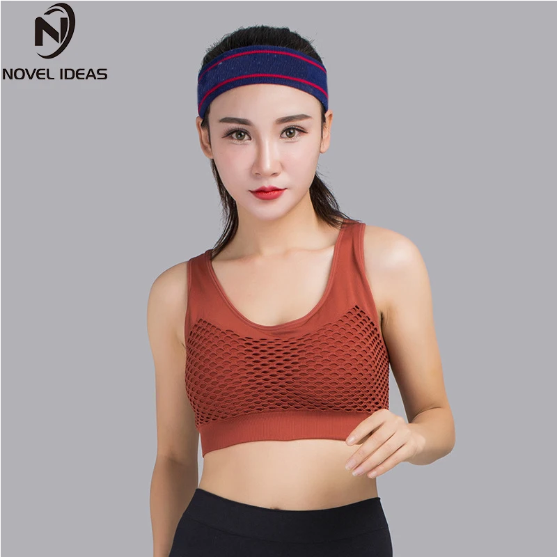 2018 new Fitness Yoga Crop Top Sport Bra Bandage Halter Sports Bras