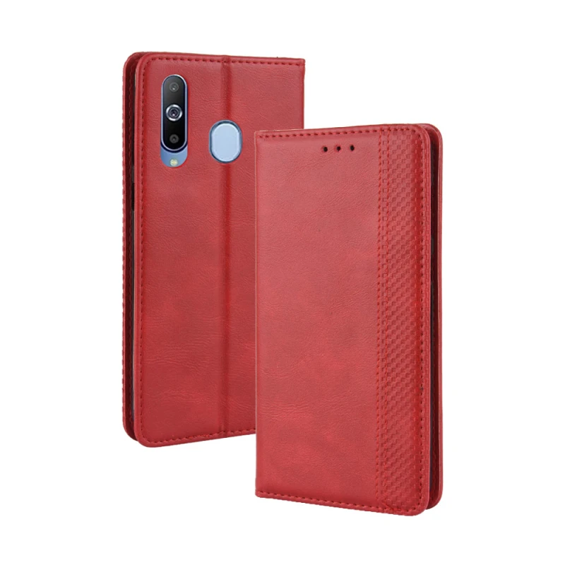 Samsung Galaxy A8S Retro leather flip case_92