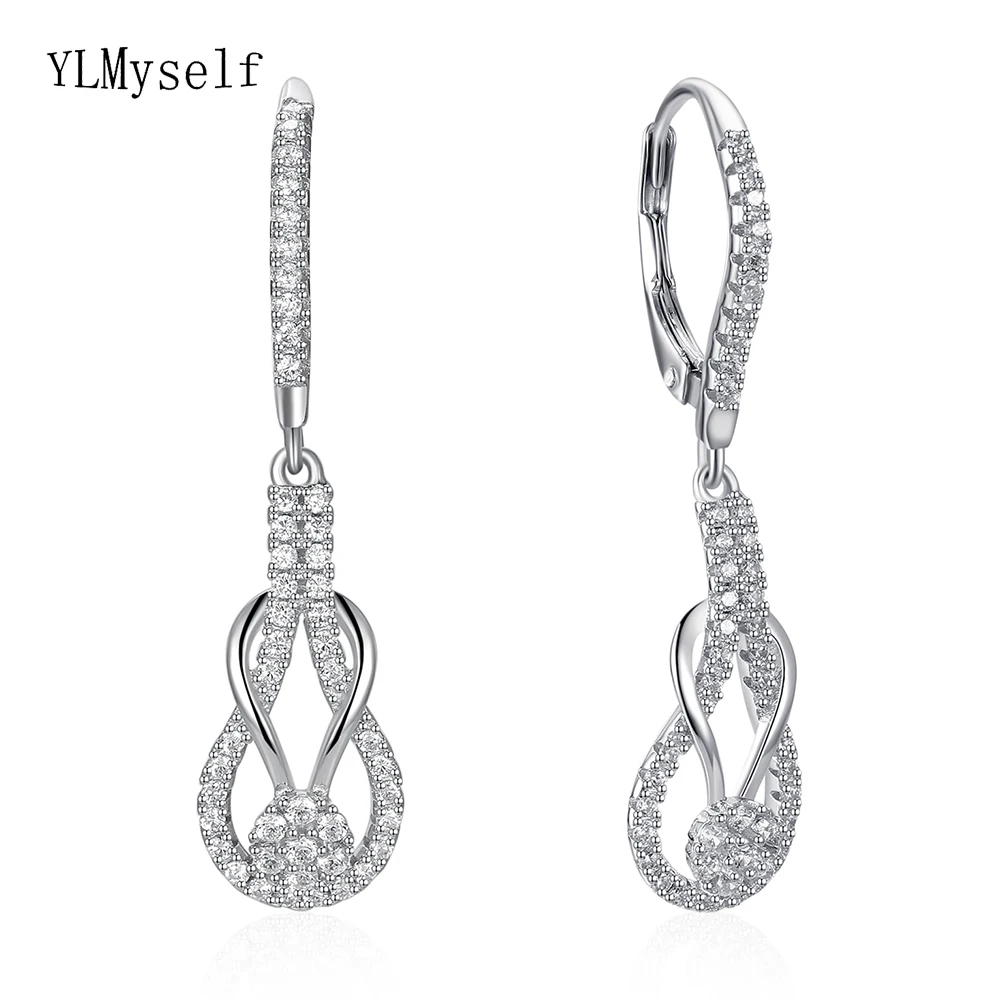 

92.5% silver long earrings latest jewelry jewellery real sterling silver drop earring anniversary gifts for women