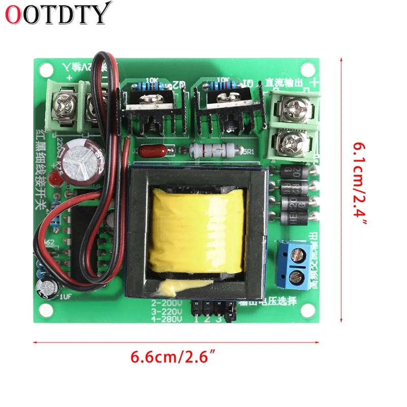 OOTDTY DC AC конвертер от 12 В до 110 200 в 220 280 150 Вт инверторный усилитель платы