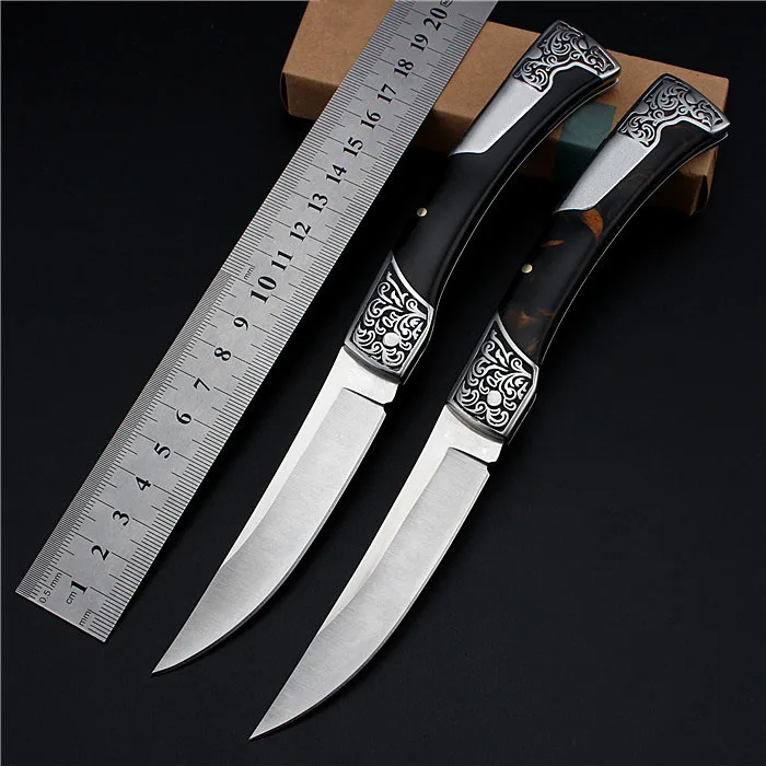 India Slim Folding Tactical Knife Survival Pocket Knife Hunting Knives