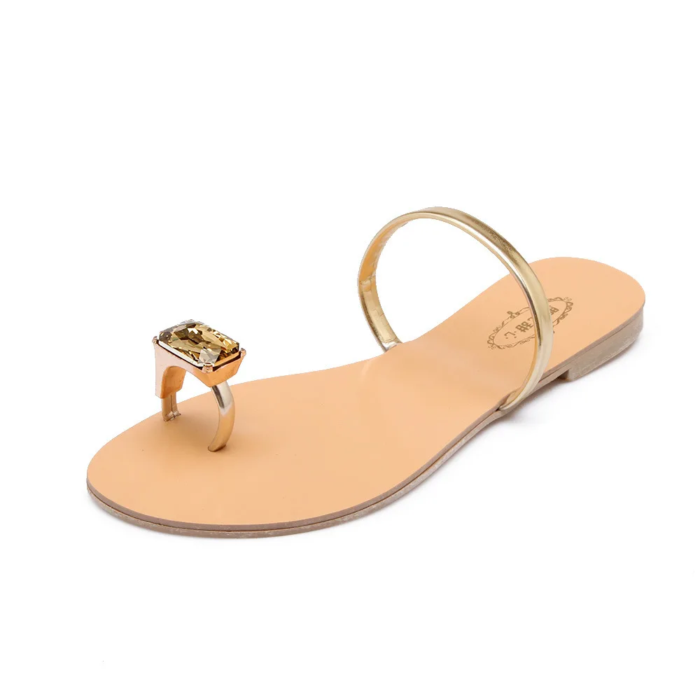 Женские шлепанцы с круглым носком украшенные кристаллами большие размеры 35 42