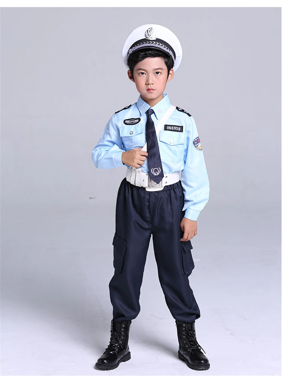 Costume Da Polizia Per Bambini - Completo Per Halloween E Carnevale