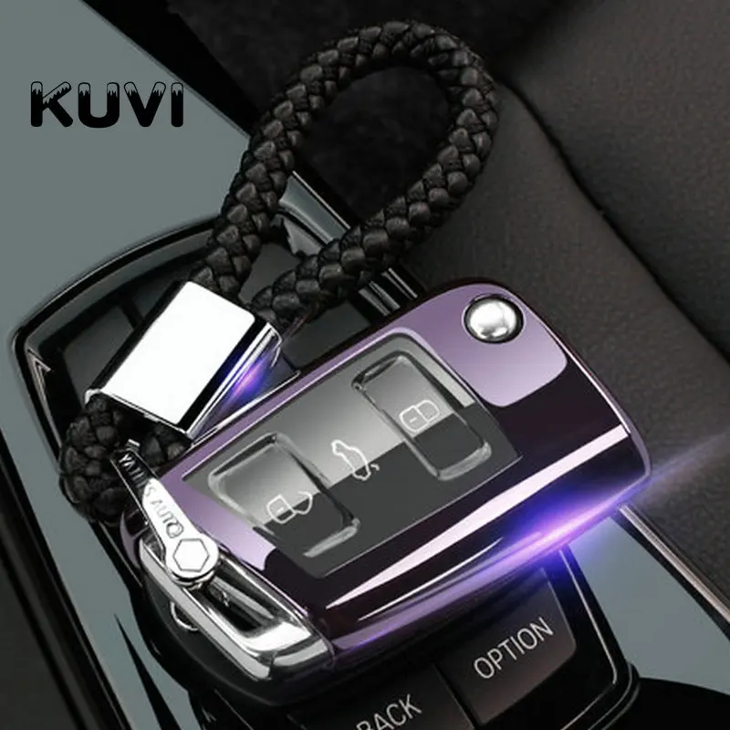 

TPU Car Styling Key Remote Case Cover Holder Case For Volkswagen VW Golf 7 Seat Ibiza Leon FR 2 Altea Aztec For Skoda Octavia