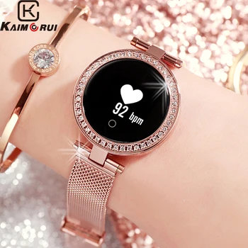 

Smart Watch Women IP68 Waterproof Smart Tracker Remote Contro Bluetooth Fitness Bracelet Call Reminder Smartband for Android IOS