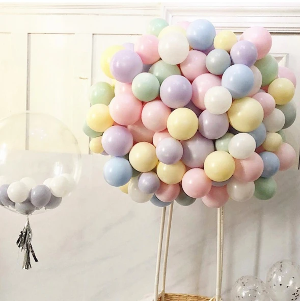 Macarons воздушный шар декоративная сетка красный Детский День Рождения Вечеринка узел галстука Свадьба дом плавающий макет сцены
