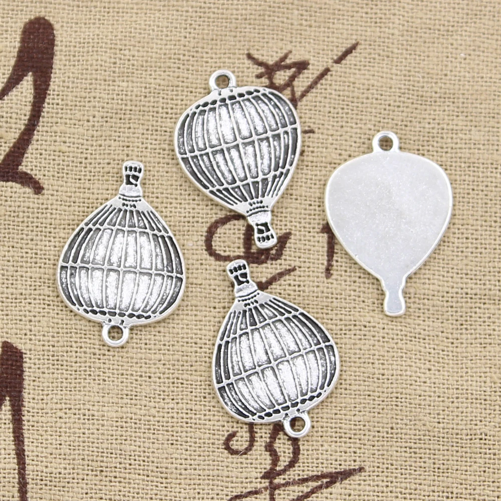 

20pcs Charms fire balloon 24x16mm handmade Craft pendant making fit,Vintage Tibetan Bronze Silver,DIY for bracelet necklace