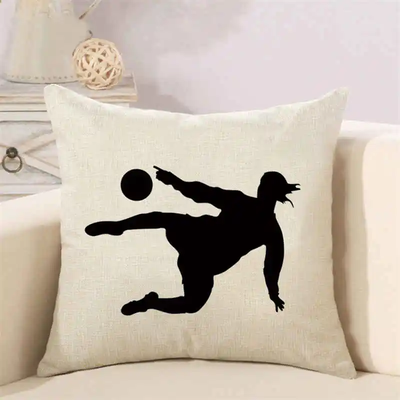 Pillowcase World Cup Brazil Football Linen Cushion cover (1)