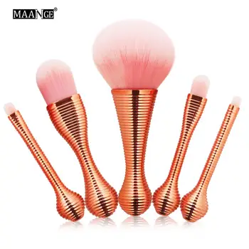 

New 2018 5pcs/set Colorful Makeup Brushes Eyeshadow Eyebrow Foundation Brushes Lollipop Style Makeup Brushes Comfortable Touch