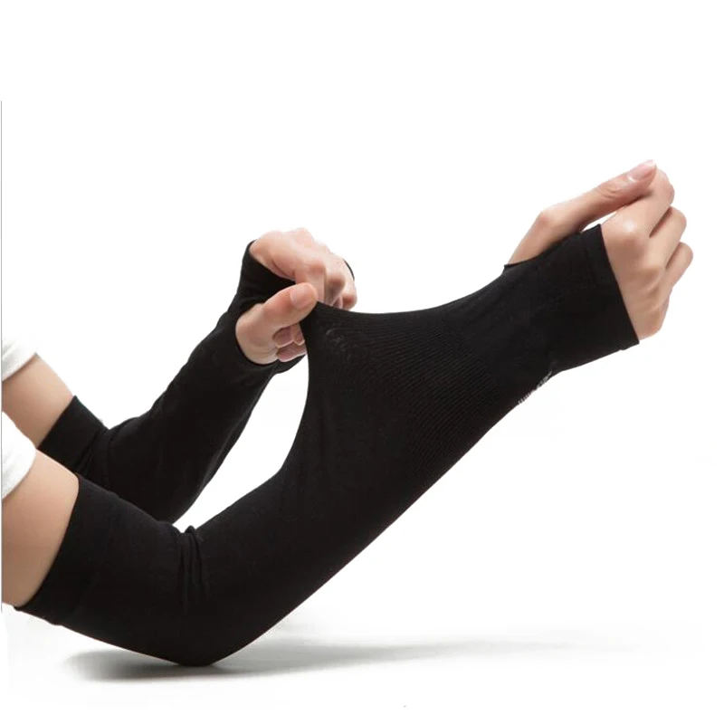 1 Pair Summer Sunscreen Arm Sleeves Gloves Cover Arm Sleeves Sun UV