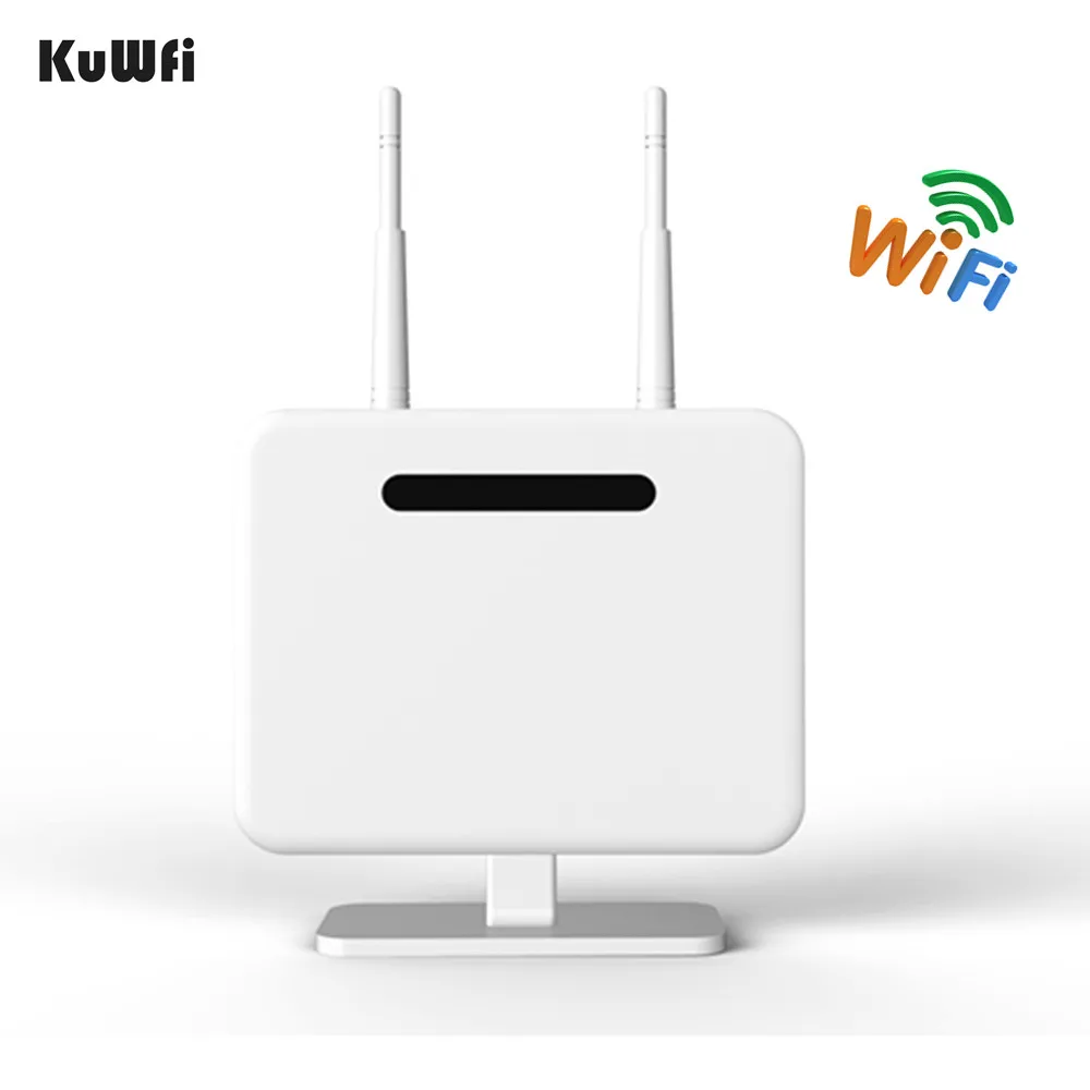 KuWFi разблокированный 300 Мбит/с 4G CPE маршрутизатор беспроводной AP маршрутизатор с 5Dbi антеннами для США/CA/Мексика/Ямайки/Аргентина/Чили/Колумбия