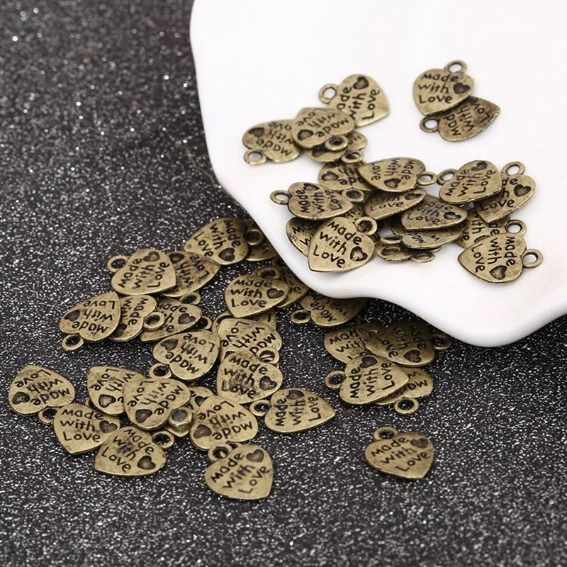 Buy 50pcs/lot Metal Heart Shapes Embellishments Small
