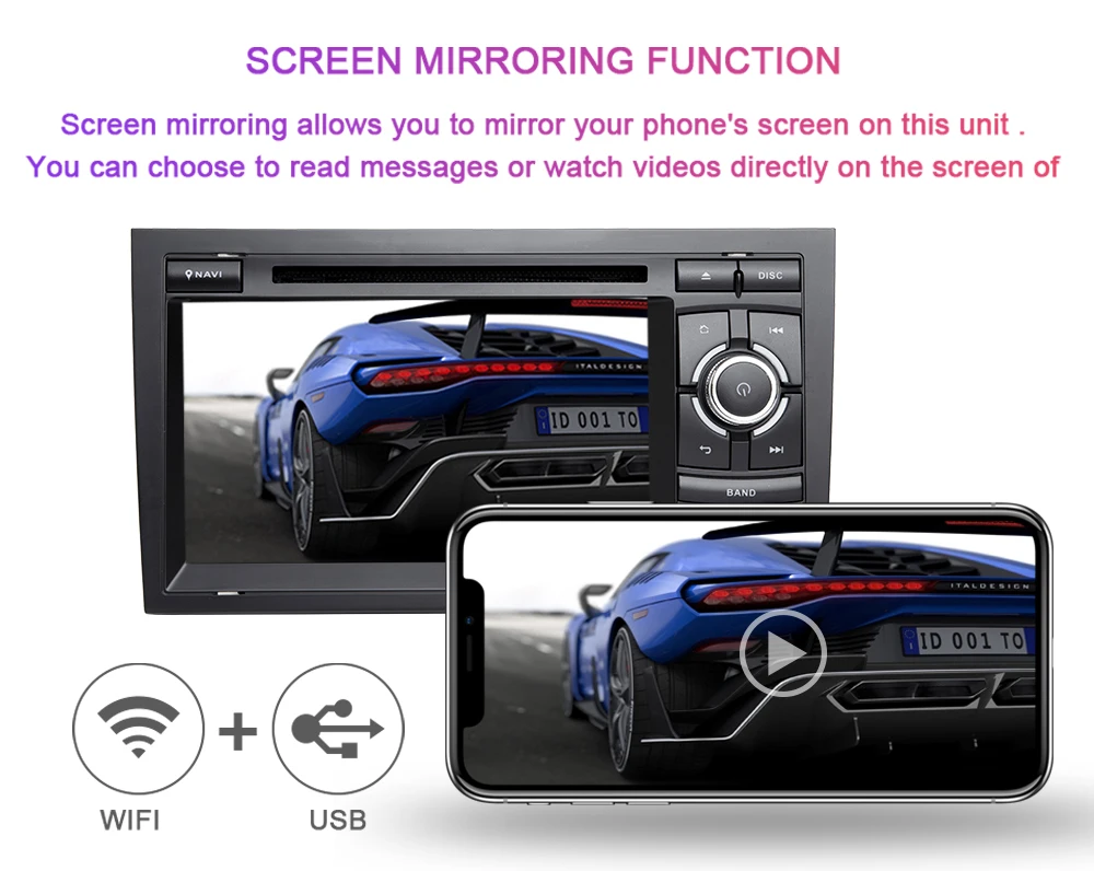 IPS 2 Din Android 9.0 Car Radio DVD Player For Audi A4 B6 B7 Seat Exeo S4 B7 B6 RS4 B7 Multimedia GPS Navigation Stereo 2GB DSP