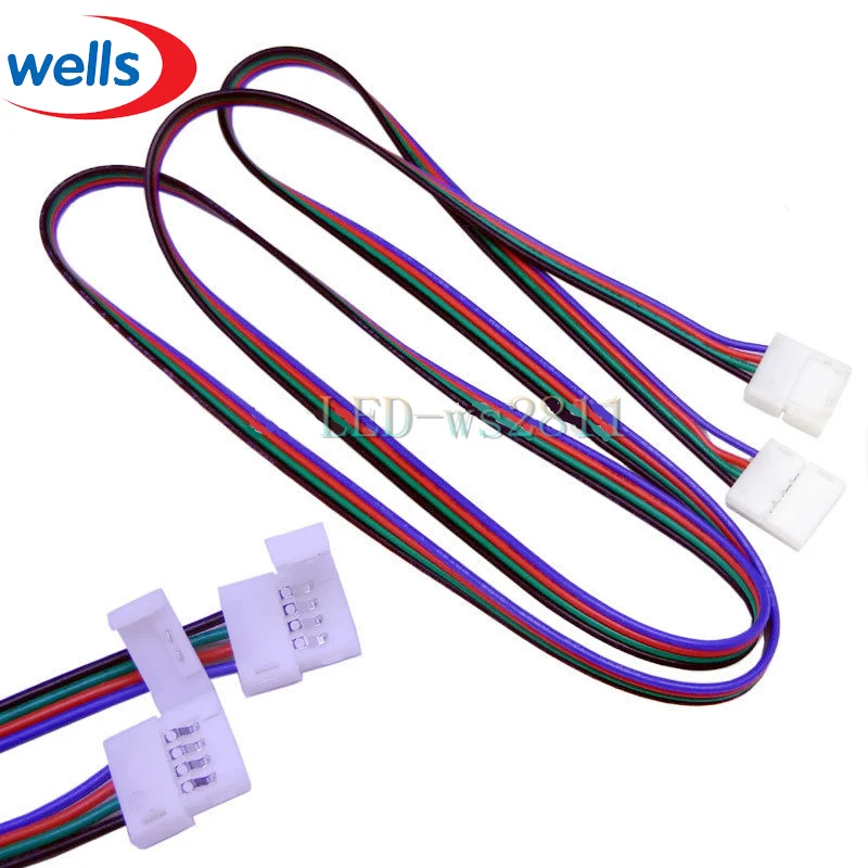 

NEW 1m LED RGB cable wire extension cord for LED 5050 RGB Strip connector