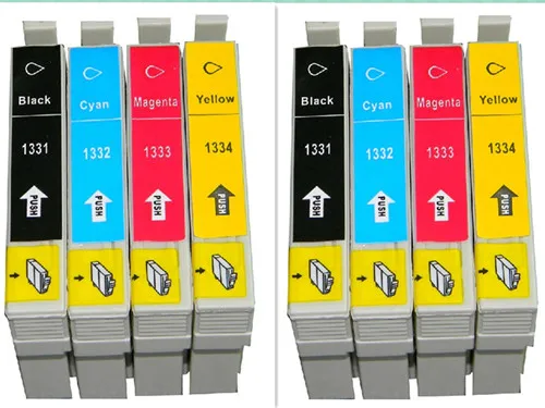 Cartucho de tinta compatible con T1331 T1334 de 8 paquetes para EPSON  Stylus Office TX235W TX320F TX420W TX430W cartucho de tinta de 4  colores|ink cartridge|compatible ink cartridgeink cartridge for epson -  AliExpress