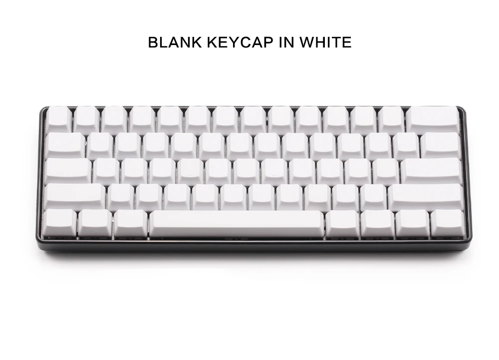 Белый черный оранжевый синий пустой толстый PBT OEM профиль 61 ANSI колпачки для MX переключатели dz60 gh60 механическая клавиатура