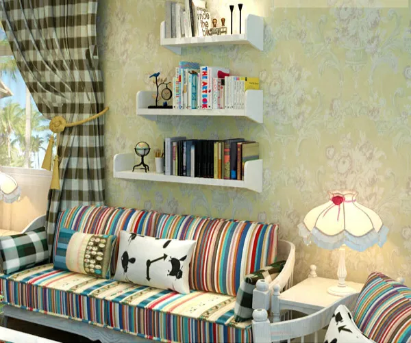 Луи мода гостиной деревянная Лаковая настенная вешалка книжная полка|living room