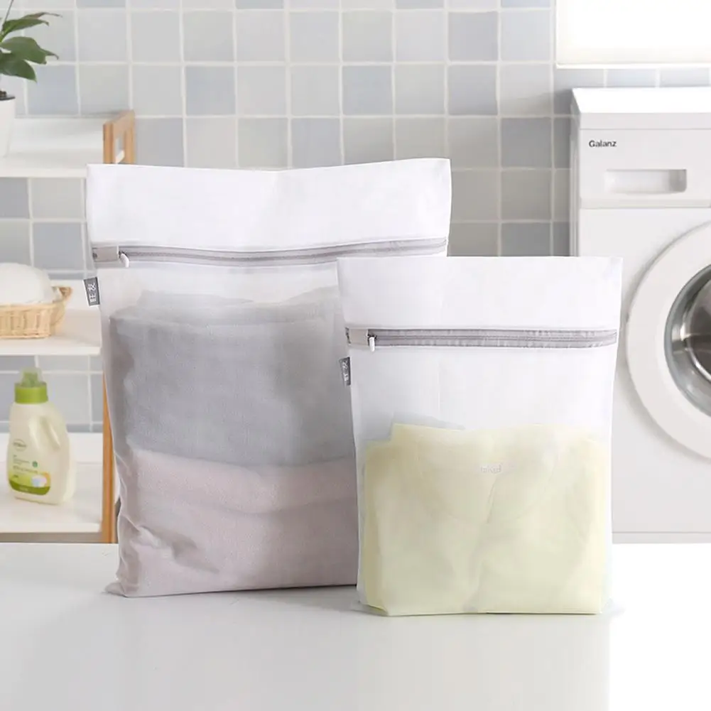 

New Arrival 1Pc Laundry Bag Clothes Bra Underwear Thicken Fine Mesh Net Washing Zipper Pouch