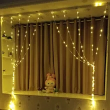 Водонепроницаемый 3X2 м 280 светодио дный водопад Шторы свет шнура 8 режимов Рождественский фестиваль Свадебная вечеринка сосулька Шторы украшения огни