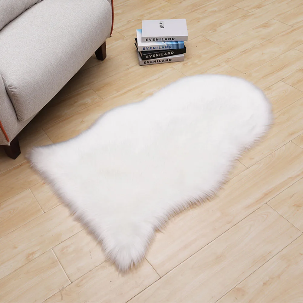 

Meijuner Solid Color Rugs Soft Faux Sheepskin Carpet Chair Long Hair Carpet Mat Sofa Cover For Living Room Bedroom Decor Y376