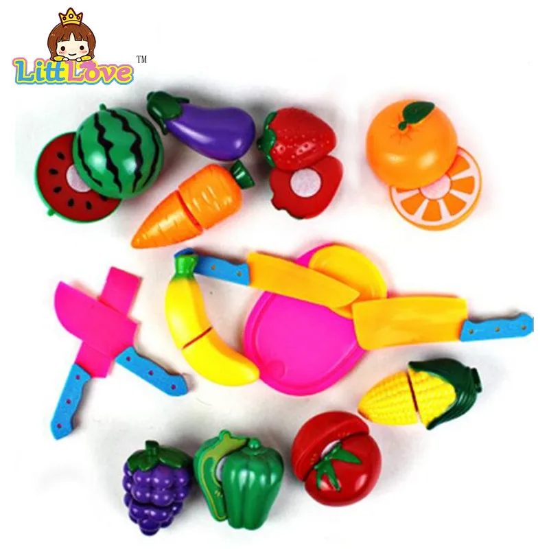 

8Pcs/Set Children Vegetable Fruit Kitchen Toys Kids Pretend Playing Cutting Toy Baby Safety Learning Educational Plastic Toys