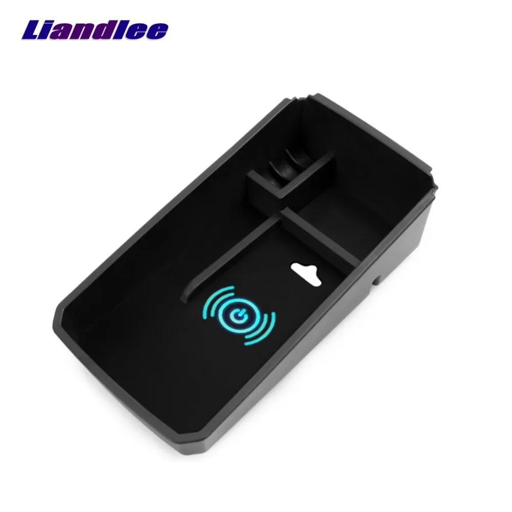Liandlee For BMW X3 X4 G01 G02 2018 Special Car Wireless Charger Armrest Storage For iPhone Android Phone Battery Charger