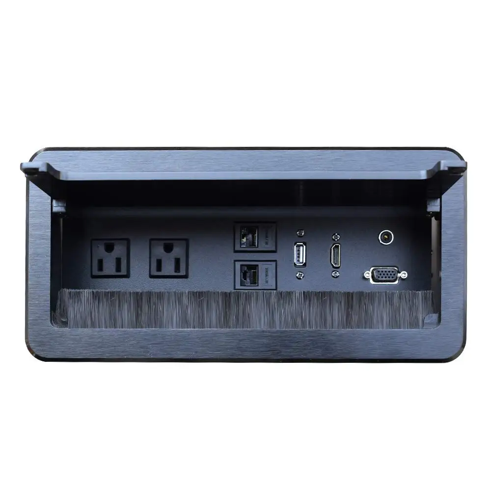Настольный блок подключения Bursh с разъемом HDMI LAN VGA и так далее для рабочего