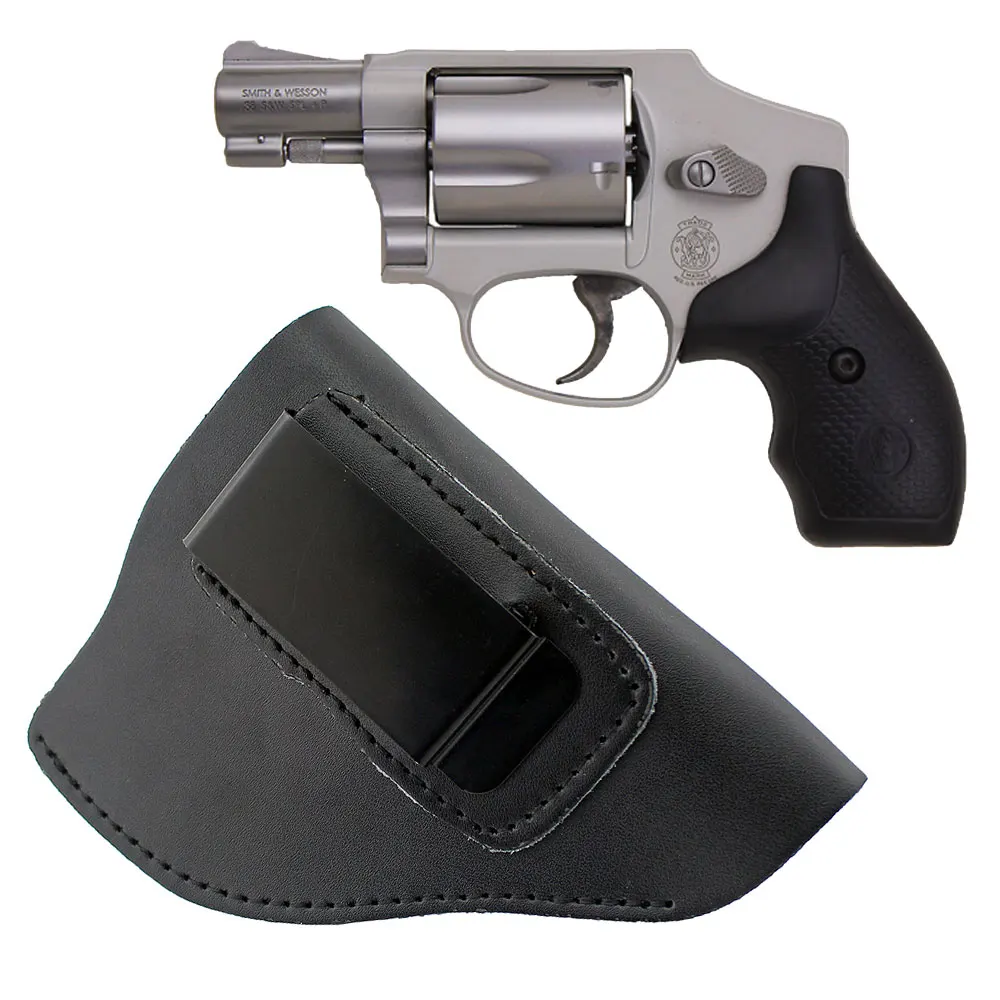 Скрытый кожаный кобура iwb для большинства J Frame. 38 специальных револьверов Ruger LCR Smith и Wesson Body Guard Телец