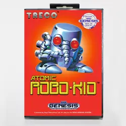 Новая 16 бит MD игровая карта-atomic robokid с розничной коробкой для sega genesis system