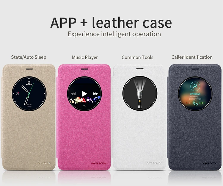 Оригинал Nillkin Sparkle Leather Case для Meizu M5 Note чехол телефон Примечание кожаный | Мобильные