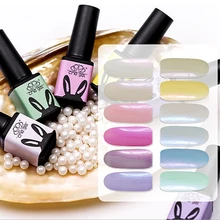 12 жемчужные цвета 5 мл soak off СВЕТОДИОДНЫЕ UV гель лак для ногтей лак набор Shimmer красота маникюр ногти украшения поставки инструмент