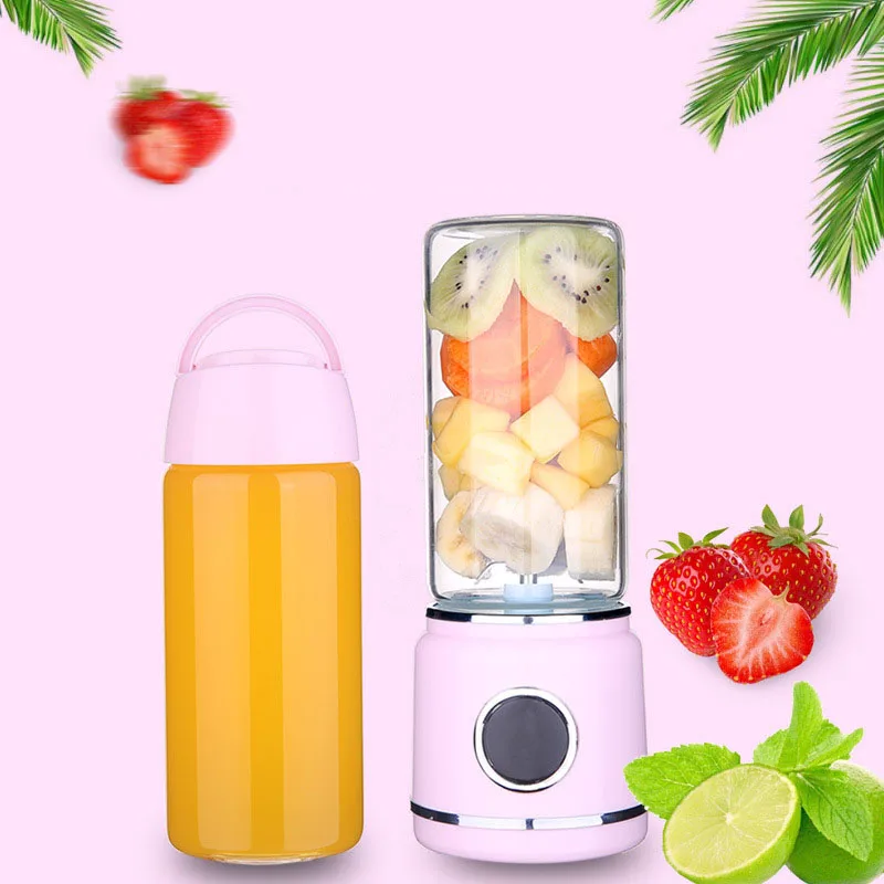 420 мл 6 лезвий Портативная USB аккумуляторная электрическая соковыжималка для фруктов ручной блендер бутылка для сока чашка кухонный прибор