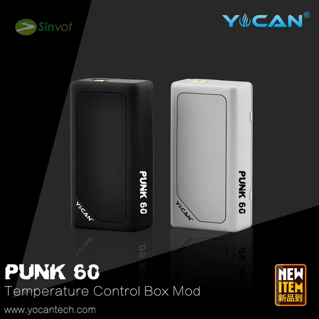 2015 новейший оригинал Yocan Панк 60 Вт окно мод контроля Температуры 1-60 Вт электронной сигареты mod ПРОТИВ smy 120 Вт свободный корабль