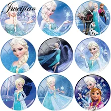 JWEIJIAO мультфильм принцесса девушки DIY стеклянный кабошон купол с фото Подвески для ожерелья серьги Броши брелок аксессуары