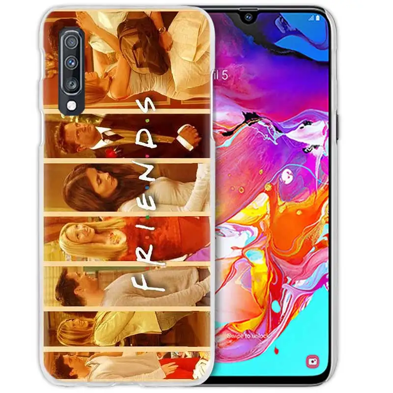 01 ТВ Показать чехол для samsung Galaxy A50 A70 A20e A40 A30 A20 A10 A8 A6 плюс A9 A7 жесткий прозрачный чехол для телефона чехол друзей вместе - Цвет: 01