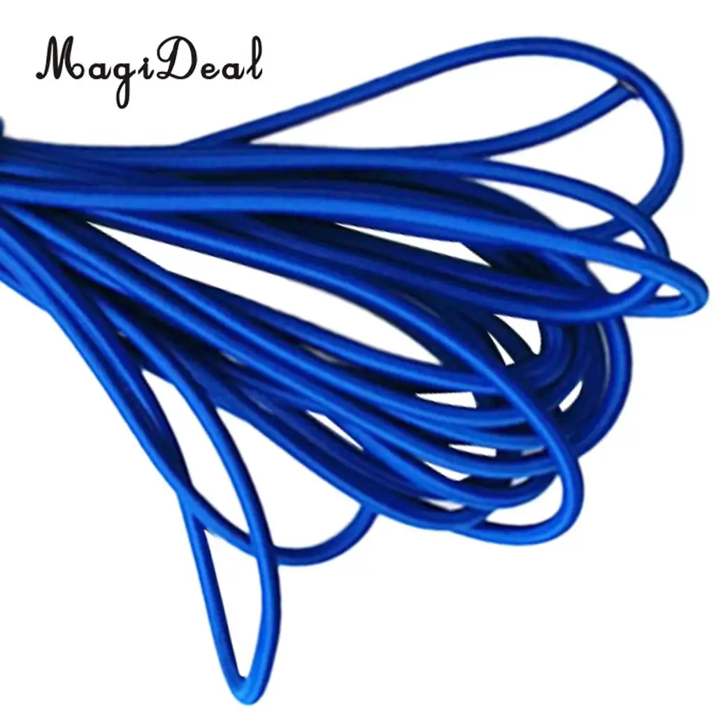 MagiDeal 5mm High Strength Durable Strong Elastic Stretch Rubber Shock Cord Tie Down Marine Boat Caravan Bungee Rope 1m-75m