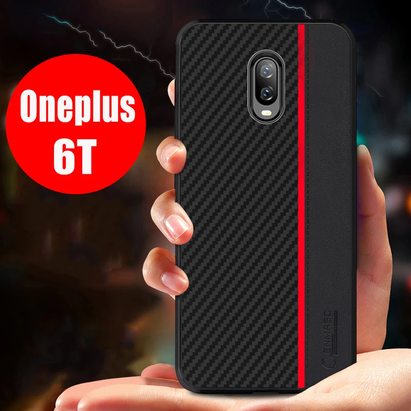 Для Oneplus 6T чехол CENMASO углеродное волокно Кожа Защита задняя крышка для OnePlus 7 Pro 5 5t 6 6t чехол для телефона