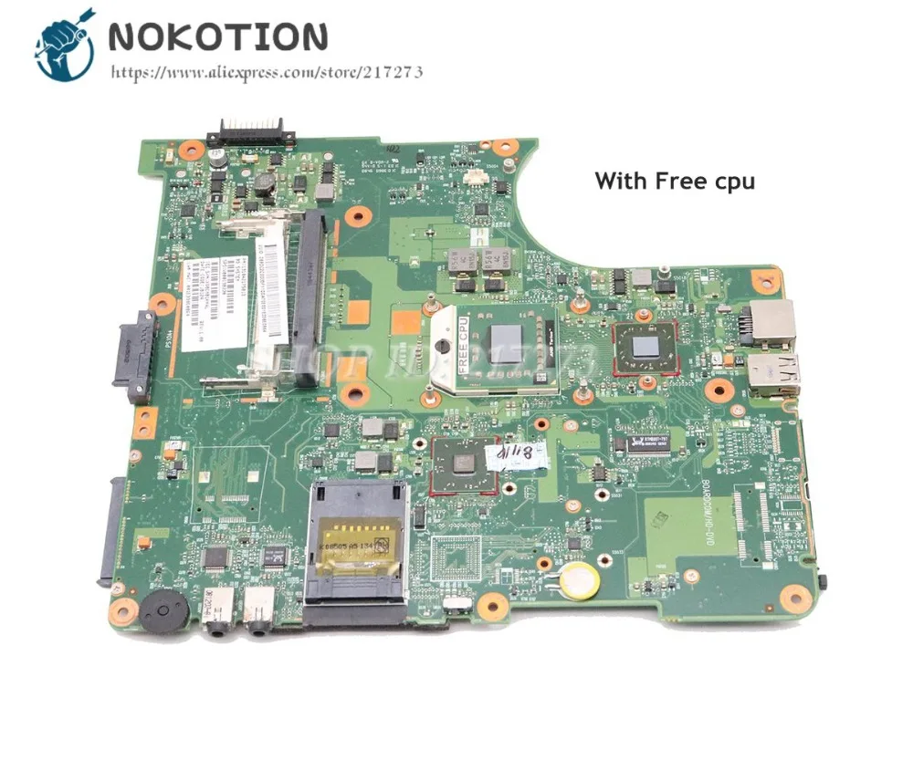 NOKOTION V000138280 1310A2175005 основная плата для Toshiba Satellite L305D ноутбук материнская плата Гнездо s1 DDR2 Бесплатная ЦП