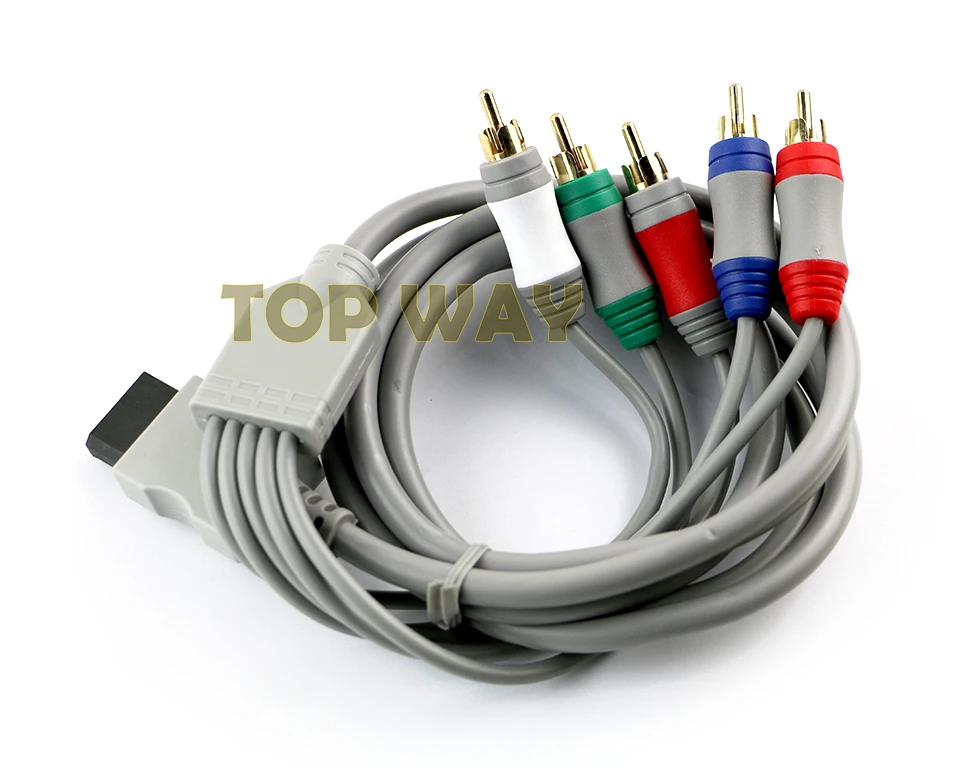ChengChengDianWan Component HD HDTV AV Adapter Cable Audio Video 5 RCA Per Nintendo Wii