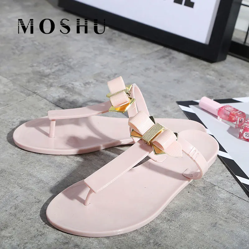

Women Flip Flops Butterfly Knot Beach Shoes Summer Slippers Slides Ladies bow flat Sandals cute jelly Shoes Fringe Casual Shoes