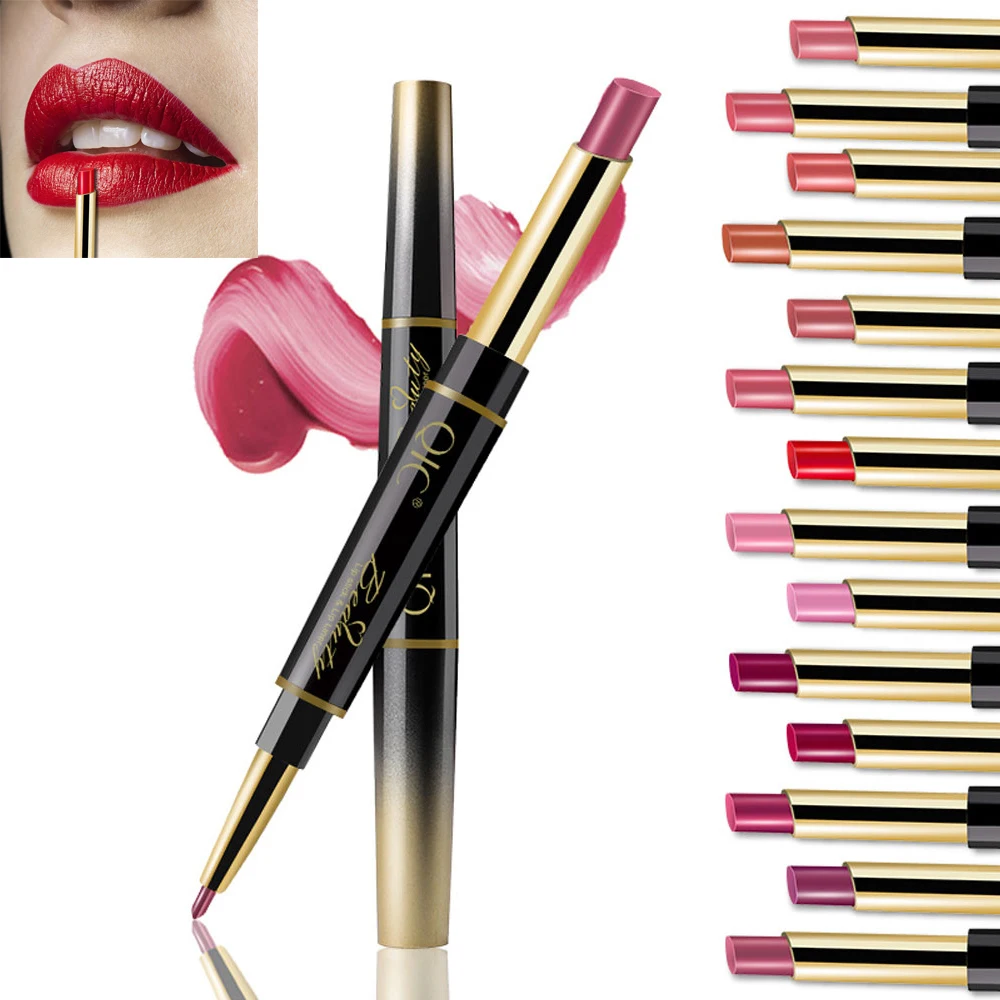 

1Pcs 14 Colors Long-lasting Lip Liner Matte Lip Pencil Waterproof Moisturizing Lipsticks Makeup Contour Cosmetics lip liners