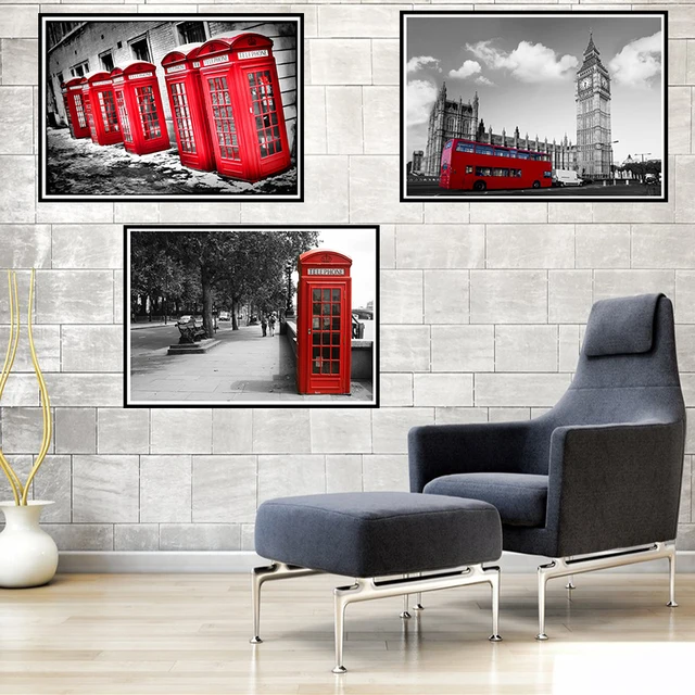 Best Offers Red Bus Coated paper Poster Landscape Painting London Street Scenic Decor Bar Cafe Living Room Dining room Wall stickers Best Offers Red Bus Coated paper Poster Landscape Painting London Street Scenic Decor Bar Cafe Living Room Dining room Wall stickers