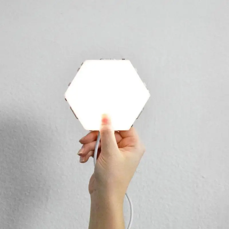 Light Touch Sensor Night Lights LED Hexagon Light Magnetic Modular touch Wall Lamp Creative Home Decor Color Night lamp