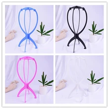 Парик стенд Пластик парик держатели Дисплей Портативный складной стабильного парик стенд инструмент