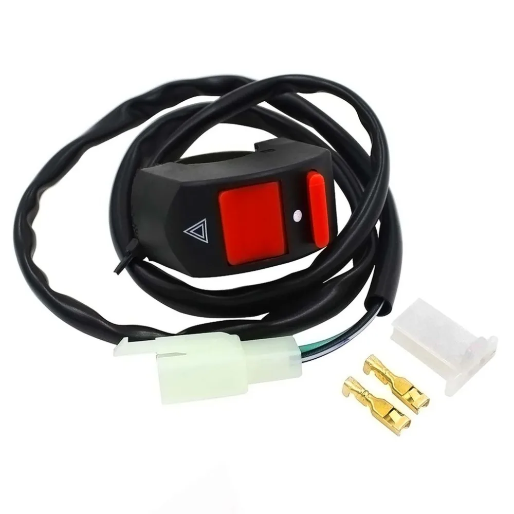 

7/8 Motorcycle ATV Bike Handlebar Accident Hazard Light Switch ON OFF