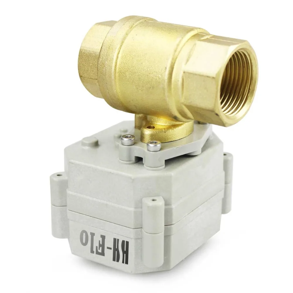1-1/4 Inch HSH-Flo 2 Way 1/2 3/4 1 1-1/4 12V/24VAC/DC Brass On/Off Auto Return Electrical Position Feedback Motorized Ball Valve
